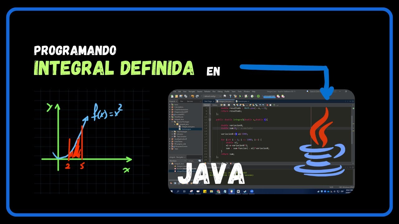 Código y matemáticas en una laptop